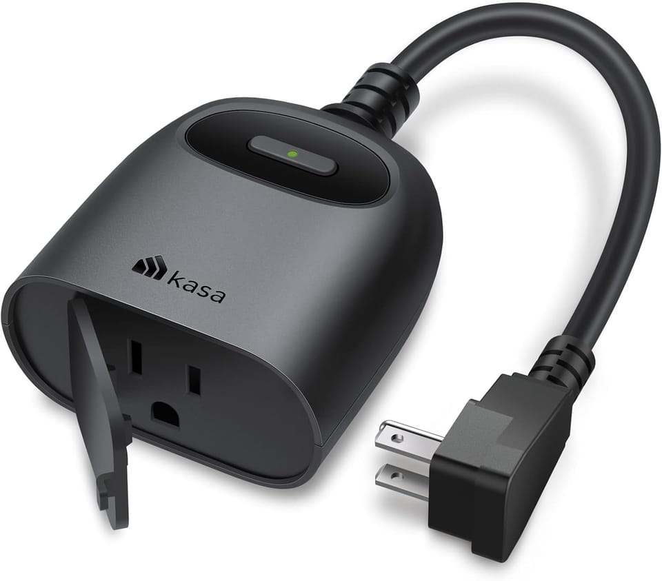 Kasa Outdoor Smart Plug: $12.99 – IP64 Weatherproof Plug with Alexa & Google Home Control